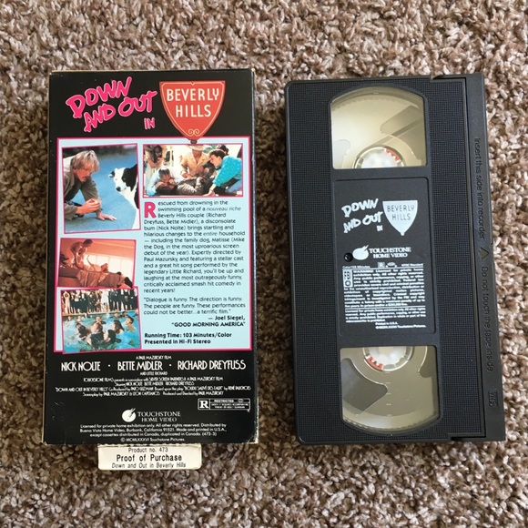 📼 Down And Out In Beverly Hills VHS - Picture 2 of 4